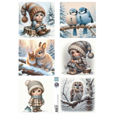 Marianne Design Decoupage Sheet A4 - Dreamy Winter