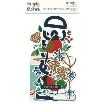 Simple Stories Simple Vintage Flannel Season - Simple Pages Pieces
