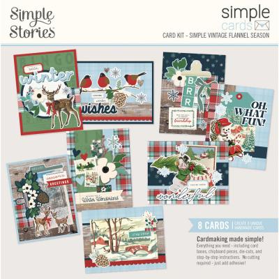 Simple Stories Simple Vintage Flannel Season - Simple Cards Kit