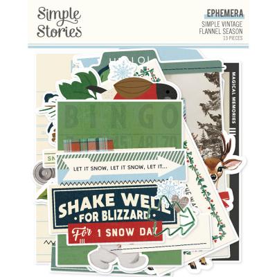 Simple Stories Simple Vintage Flannel Season - Ephemera