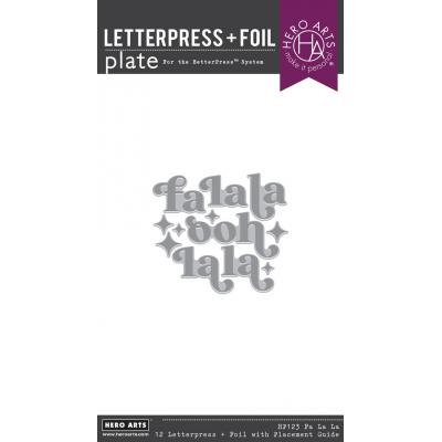 Hero Arts Very Merry BetterPress & Foil Plates - Fa La La