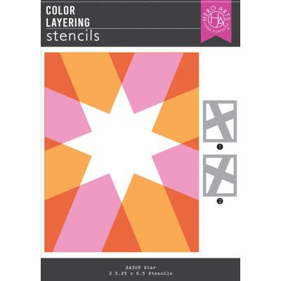 Hero Arts Very Merry Color Layering Stencils - Star