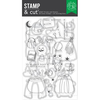 Hero Arts Hocus Pocus Stamp & Cut Set - Tricks and Treats