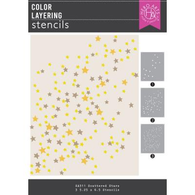 Hero Arts Hocus Pocus Color Layering Stencils - Stars
