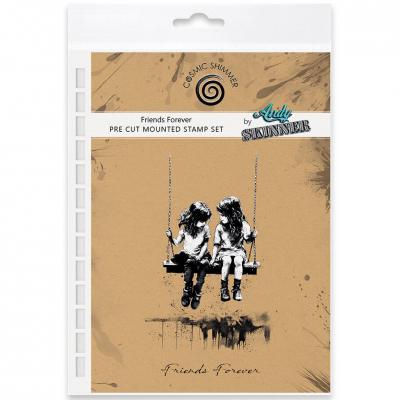 Katy Sue Designs Andy Skinner Pre Cut Rubber Stamps - Friends Forever