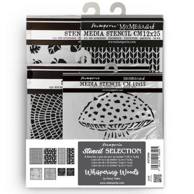 Stamperia Whispering Woods - Stencil Assortment