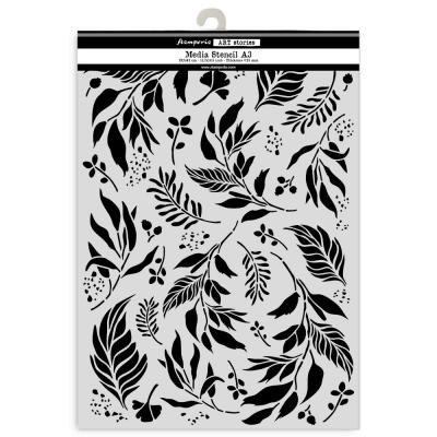 Stamperia Art Stories A3 Big Stencil - Leaves
