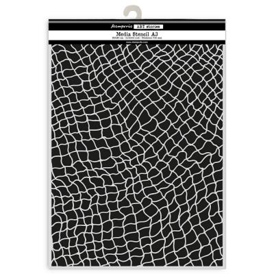 Stamperia Art Stories A3 Big Stencil - Fishing Net
