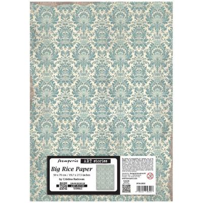 Stamperia Art Stories Big Rice Paper  - Damask Pattern