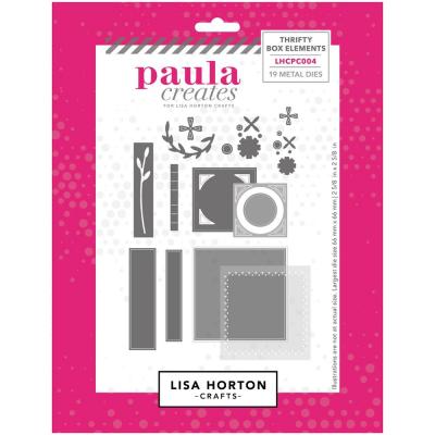 Lisa Horton Crafts Paula Creates Die Set - Thrifty Box Elements