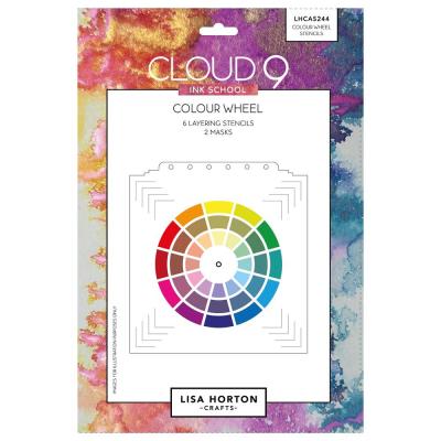 Lisa Horton Crafts Ink School Layering Stencils - Colour Wheel