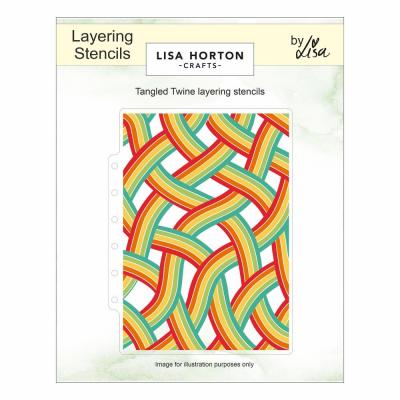 Lisa Horton Crafts Layering Stencil - Tangled Twine