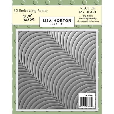 Lisa Horton Crafts 3D Embossing Folder - Piece Of My Heart