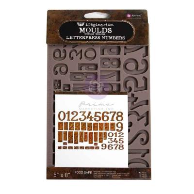 Prima Marketing Re-Design Mould - Letterpress Numbers