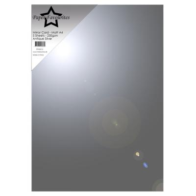 Paper Favourites Mirror Cardstock - Antique Silver