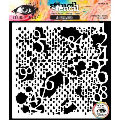 Visible Image Tomorrow's Memories Stencil - Mesh Numbers