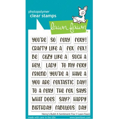 Lawn Fawn Stempel - Henry's Build-A-Sentiment Fox