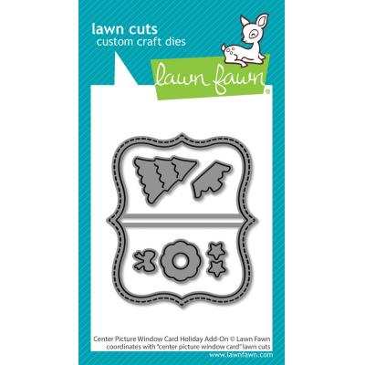 Lawn Fawn Lawn Cuts -  Center Picture Window Card Holiday Add-On
