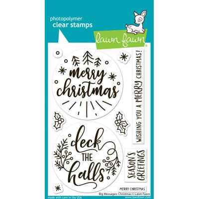 Lawn Fawn Stempel - Big Messages Christmas
