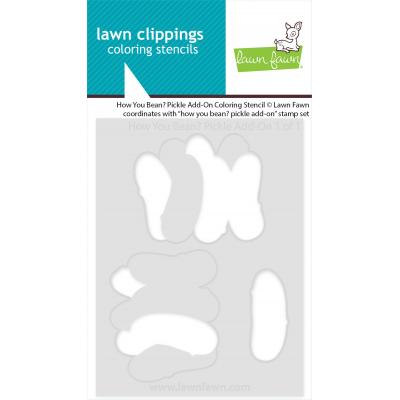 Lawn Clippings Coloring Stencils - How you Bean? Pickle Add-On