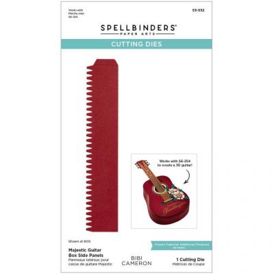 Spellbinders Bibi's Musical Notes Etched Dies - Majestic Guitar Box Side Panels