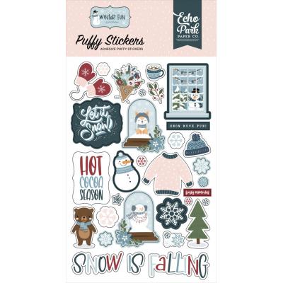 Echo Park Winter Fun - Puffy Stickers