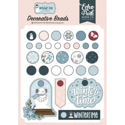 Echo Park Winter Fun - Decorative Brads