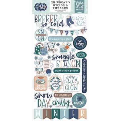 Echo Park Snow Day - Chipboard Word & Phrases