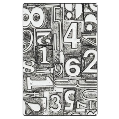 Sizzix 3D Texture Fades Tim Holtz - Numbered