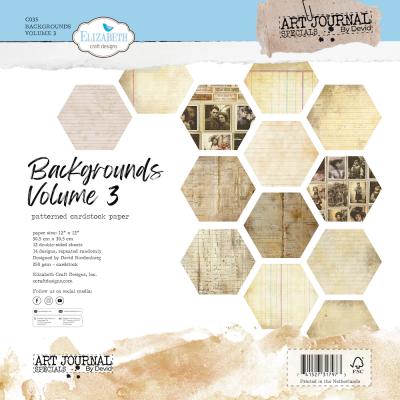 Elizabeth Craft Designs Golden Season Patterned Cardstock - Backgrounds Volume 3