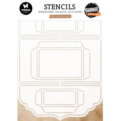 StudioLight Grunge Collection Stencil - Tag Envelope