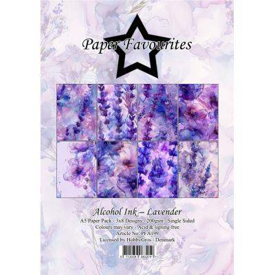 Paper Favourites Paper Pack - Alcohol Ink Lavender