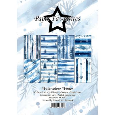 Paper Favourites Paper Pack - Watercolour Winter