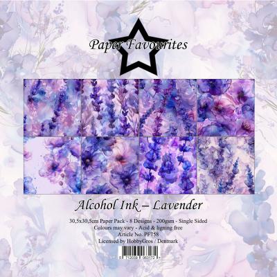 Paper Favourites Paper Pack - Alcohol Ink Lavender