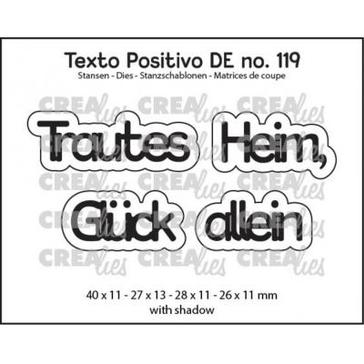 Crealies Cutting Dies - Trautes Heim, Glück allein