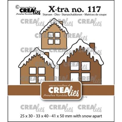 Crealies Cutting Dies - House C with Snow Middle, Large & Extra Large