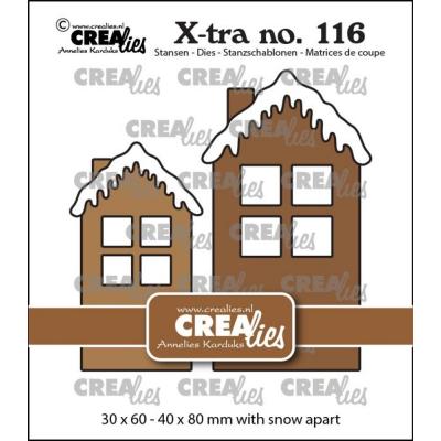 Crealies Cutting Dies - House B with Snow Middle & Large