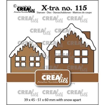 Crealies Cutting Dies - House A with Snow Middle & Large