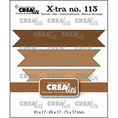 Crealies Cutting Dies - Fishtail Banners Smooth