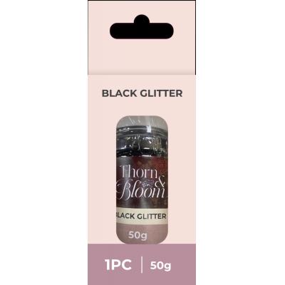 Crafters Companion Thorn & Bloom - Black Glitter