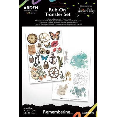 Arden Creative Studio Remembering... - Rub-On Transfer Set
