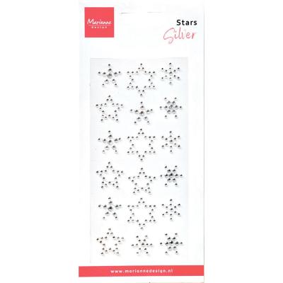 Marianne Design Embellishments - Stars Rhinestones Silver