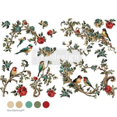 Prima Marketing Re-Design Decor Transfers - Rosette Aviary
