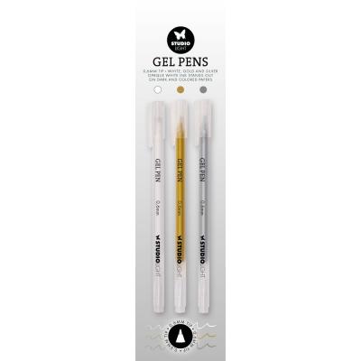 Studio Light Gel Pens - White, Gold, Silver