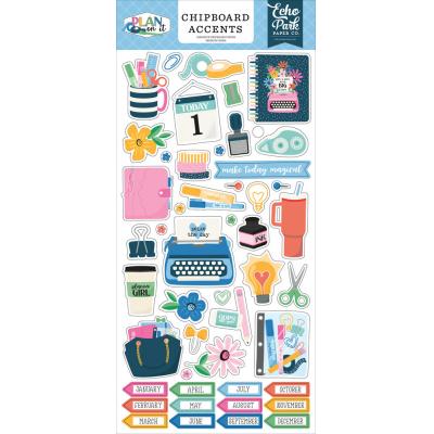 Echo Park Plan On It - Chipboard Accents