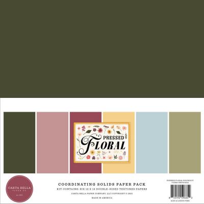 Carta Bella Pressed Floral - Coordinating Solids