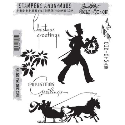 Stampers Anonymous Tim Holtz Stempel - Deco Christmas