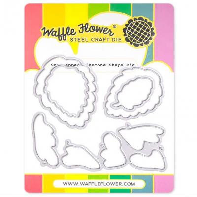 Waffle Flower Dies - Snowcapped Pinecone Shape