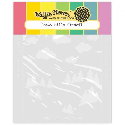 Waffle Flower Stencil - Snowy Hills