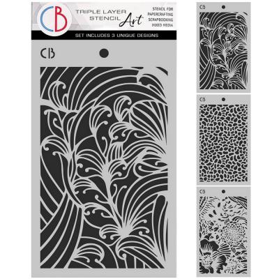 Ciao Bella Book Lovers Stencil - Triple Layer Set